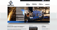 Desktop Screenshot of hubcityironworks.com